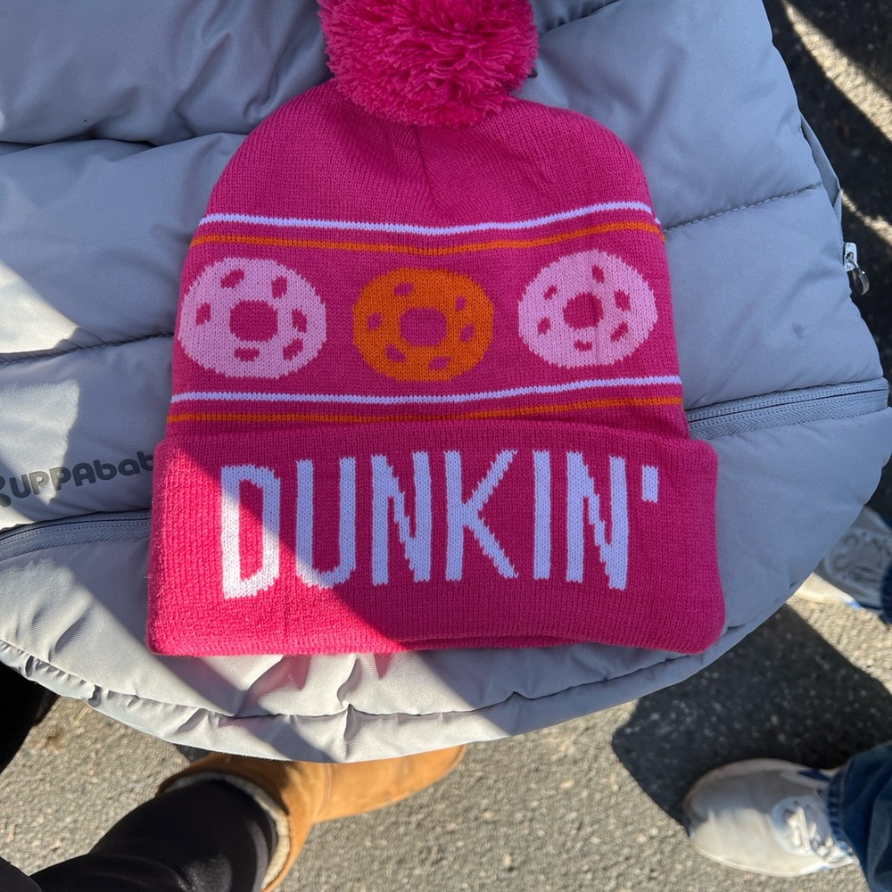 Pink and Orange Kids Beanie